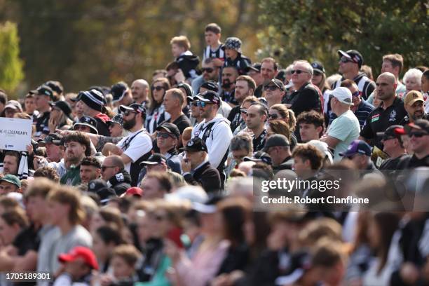 General view during a Collingwood Magpies AFL training session at AIA Centre on September 28, 2023 in Melbourne, Australia.