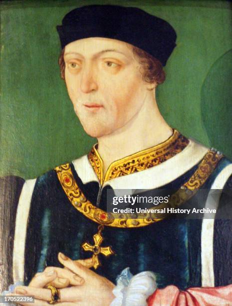 Portrait of King Henry VI , by an unknown artist. Henry VI King of England from 1422 to 1461 and again from 1470 to 1471, disputed King of France...