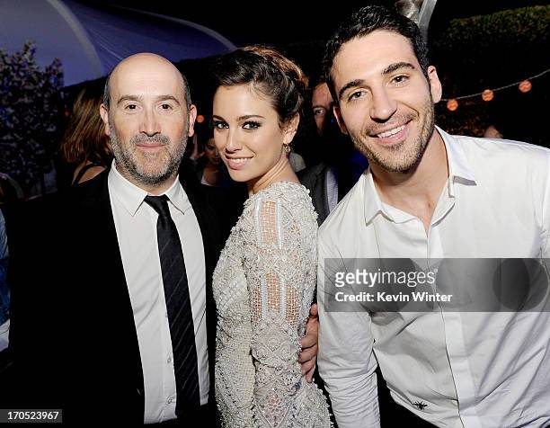 Actors Javier Camara, Blanca Suarez and Miguel Angel Silvestre arrive at the premiere of Sony Pictures Classics "I'm So Excited!" during the 2013 Los...