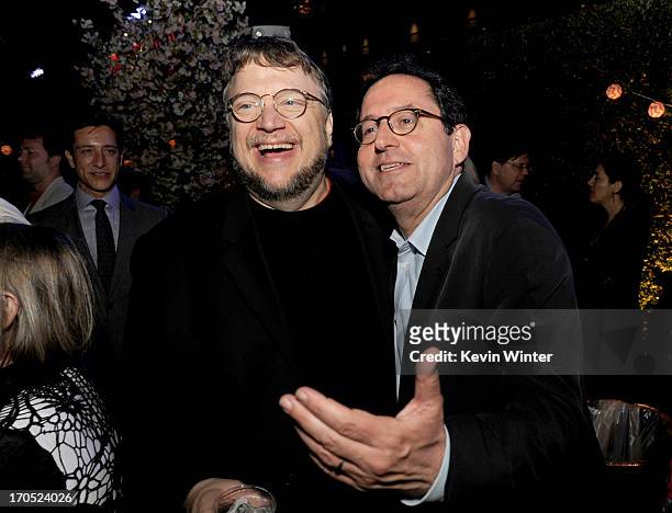 Director Guillermo del Toro and Sony Pictures Co-Founder and Co-President Michael Barker attend the premiere of Sony Pictures Classics "I'm So...
