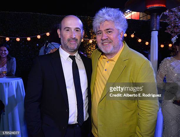 Actor Javier Camara and Director Pedro Almodovar attend the after party for the 2013 Los Angeles Film Festival Opening Night Gala Premiere of "I'm So...