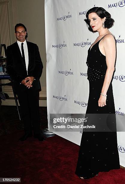 Jonny Lee Miller and Michele Hicks attend the Make-A-Wish Metro New York 30th Anniversary Gala at Cipriani Wall Street on June 13, 2013 in New York...