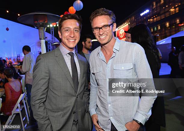 Film Independent co-president Sean McManus and filmmaker Dr. Ryan McGarry attend the after party for the 2013 Los Angeles Film Festival Opening Night...