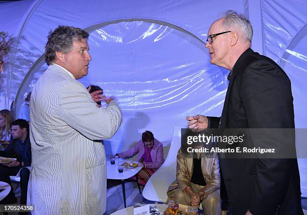 Sony Pictures Co-Founder and Co-President Tom Bernard and actor John Lithgow attend the after party for the 2013 Los Angeles Film Festival Opening...