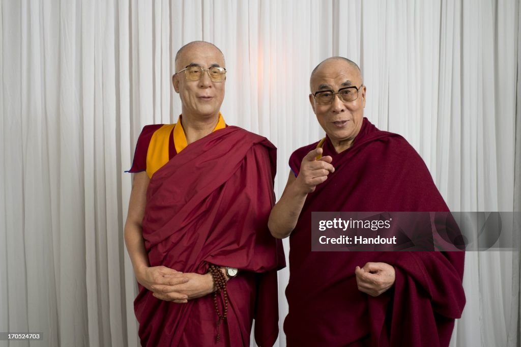The Dalai Lama Visits Madame Tussauds