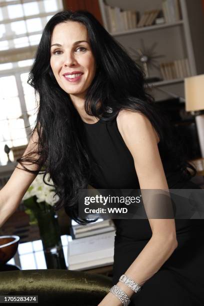 Designer L'Wren Scott at the Carlyle Hotel.