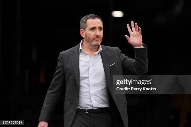 General manager Howie Roseman of the Philadelphia Eagles walks out of the tunnel prior to an NFL football game against the Tampa Bay Buccaneers at...