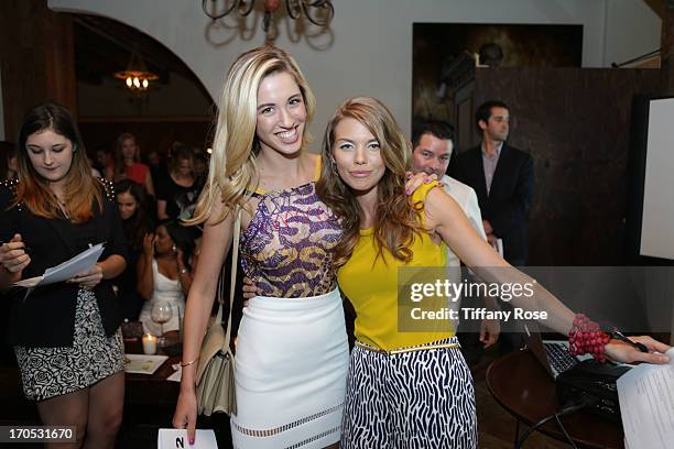 Actress Melissa Bolona and actresss AnnaLynne McCord attend the Somaly Mam Foundation's "Disrupting Slavery" charity event at 41 Ocean on June 13,...