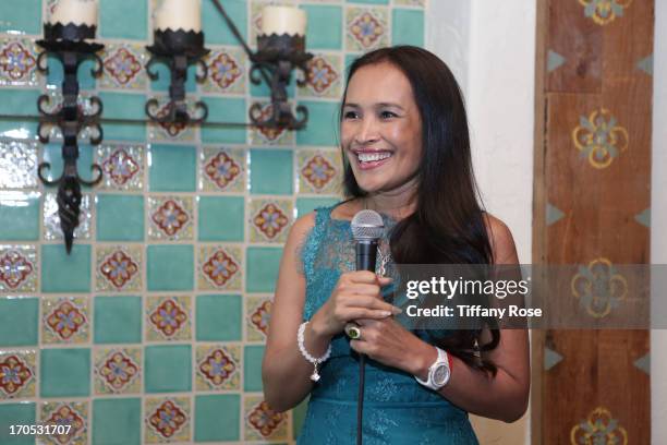 Somaly Mam hosts the Somaly Mam Foundation's "Disrupting Slavery" Benefit Gala at 41 Ocean on June 13, 2013 in Santa Monica, California.