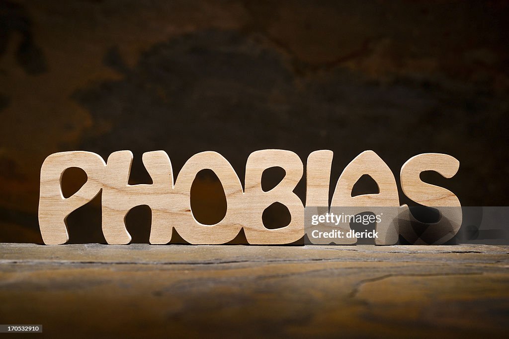 Phobias: Letters Handcut from Wood