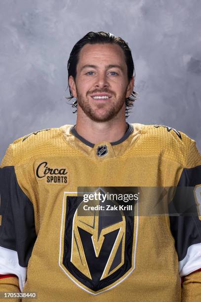 Jonathan Marchessault of the Vegas Golden Knights poses for his official headshot for the 2023-2024 season at City National Arena on September 20,...