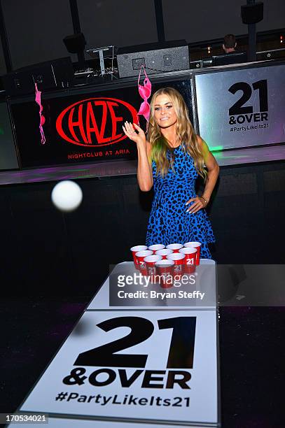 Actress/model Carmen Electra appears during the Blu-ray & DVD release of the movie "21 & Over" at Haze Nightclub at the Aria Resort & Casino at City...