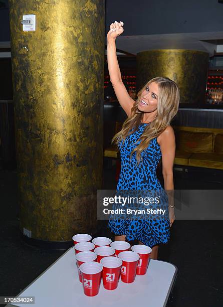 Actress/model Carmen Electra appears during the Blu-ray & DVD release of the movie "21 & Over" at Haze Nightclub at the Aria Resort & Casino at City...