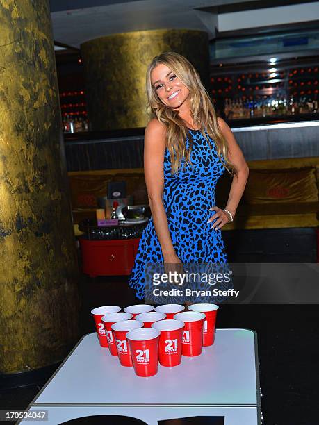 Actress/model Carmen Electra appears during the Blu-ray & DVD release of the movie "21 & Over" at Haze Nightclub at the Aria Resort & Casino at City...