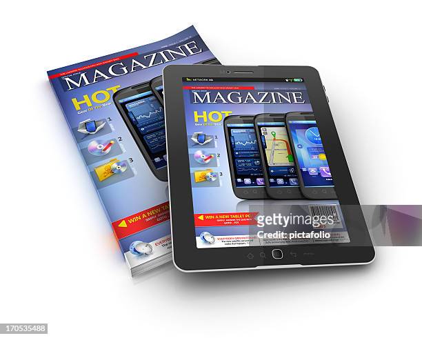 printed and electronic magazine - magazine cover 個照片及圖片檔