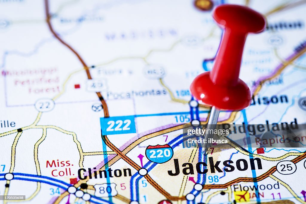 Nós Capitais internacionais no mapa série: Mississippi, Senhora Deputada Jackson,