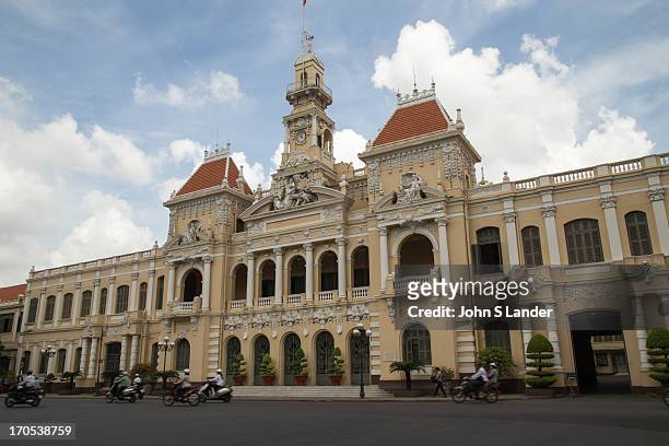 Ho Chi Minh City Hall was built in 1902-1908 in a French colonial style for the then city of Saigon and called Hotel de Ville de Saigon - It was...