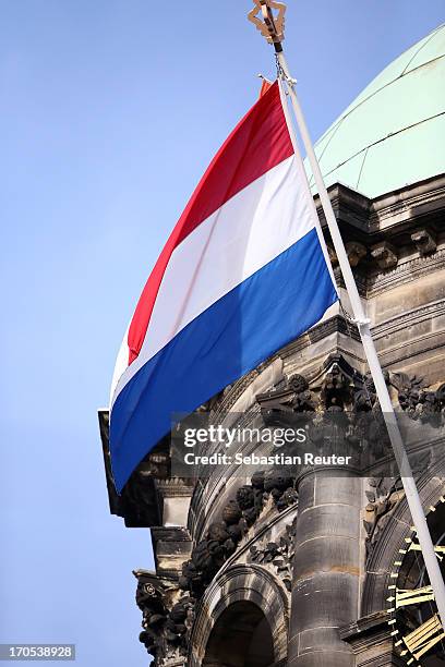 General view of celebrations for the inauguration of King Willem Alexander of the Netherlands as Queen Beatrix of the Netherlands abdicates on April...