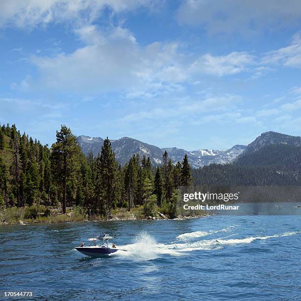 summer at lake tahoe - emerald bay lake tahoe stock pictures, royalty-free photos & images