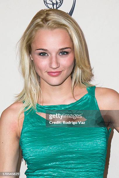 Actress Haley King arrives at the 40th Annual Daytime Emmy Nominees Cocktail Reception at Montage Beverly Hills on June 13, 2013 in Beverly Hills,...