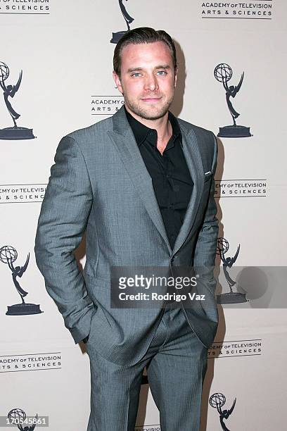 Actor Billy Miller arrives at the 40th Annual Daytime Emmy Nominees Cocktail Reception at Montage Beverly Hills on June 13, 2013 in Beverly Hills,...