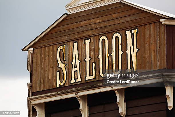 old saloon - saloon imagens e fotografias de stock