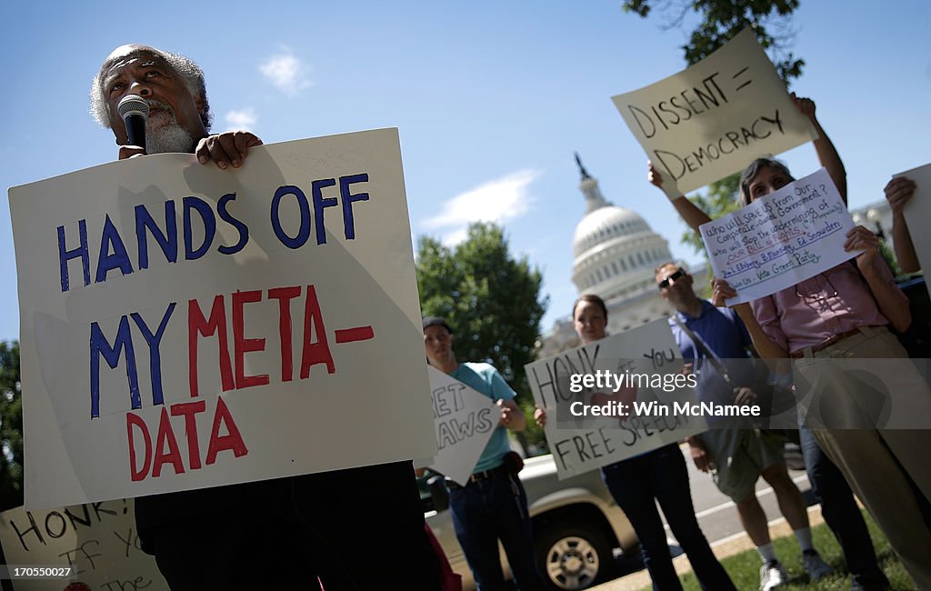 Activists Groups Protest NSA Surveillance Program