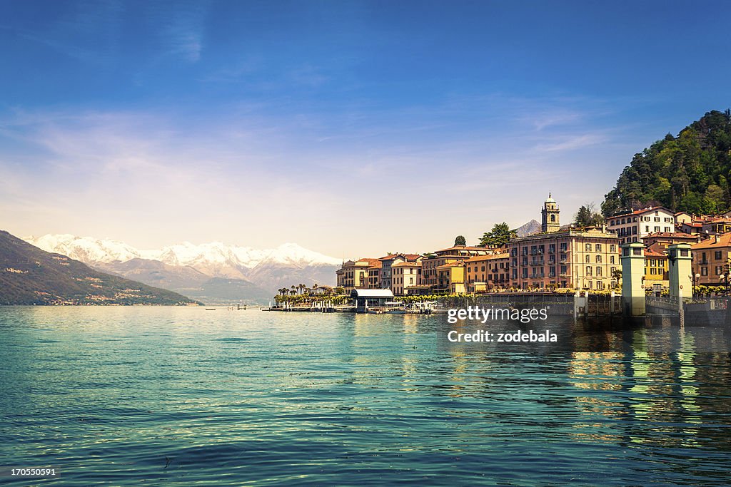 Cittadina di Bellagio sul lago di Como, luogo d'interesse nazionale, Italia