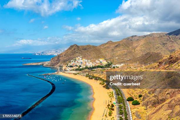 playa de las teresitas in tenerife - playa de las teresitas stock pictures, royalty-free photos & images