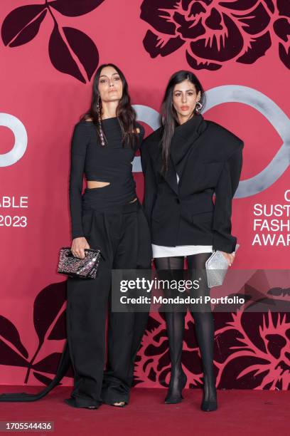 Italian creative director di The Attico Giorgia Tordini and fashion designer Gilda Ambrosio at Milan Fashion Week Women's Collection SS 2024. CNMI...