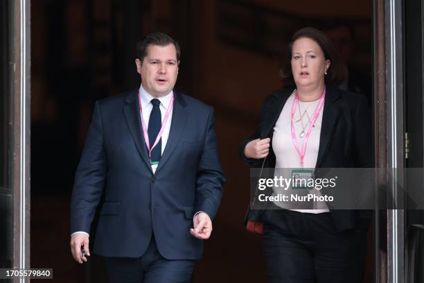 Robert Jenrick and Anne-Marie Trevelyan on the final day of the Conservative Party Conference at Manchester Central Convention Complex, Manchester on...