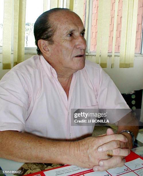 This undated file photo shows Vice President of the Colombian Soccer Federation Hernan Mejia Campuzano. According to police, Mejia was kidnapped by...