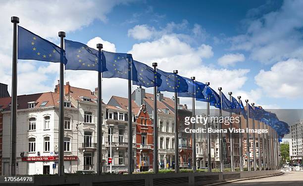 bruxelles, the european parliament. - regione di bruxelles capitale foto e immagini stock