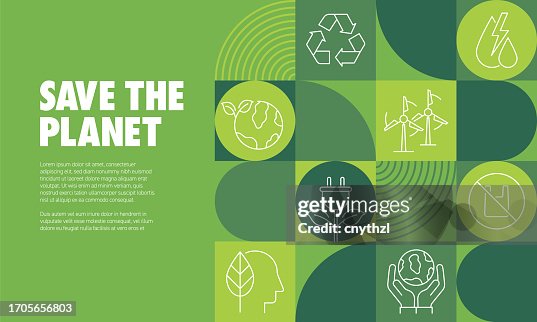 Save The Planet Banner Design Vector Illustration. Environment, Renewable Energy, Clean Energy, Zero Waste. Save The Planet Banner Design Vector Illustration. Environment, Renewable Energy, Clean Energy, Zero Waste.