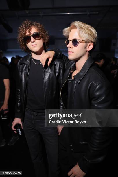 Cesar de Rummel and Dorian Lauduique attend the launch of MYSLF by YSL Beauty on September 27, 2023 in Paris, France.