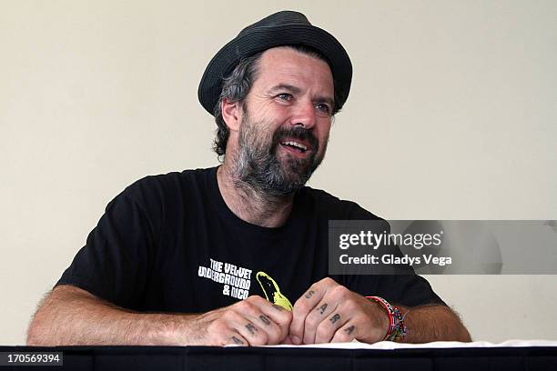 Pau Dones, singer of Jarabe de Palo attends a press conference at Caribe Hilton Hotel on June 14, 2013 in San Juan, Puerto Rico.