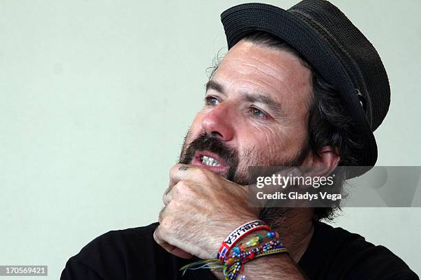 Pau Dones, singer of Jarabe de Palo attends a press conference at Caribe Hilton Hotel on June 14, 2013 in San Juan, Puerto Rico.