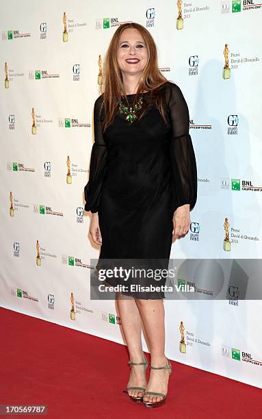 Actress Sabrina Knaflitz attends 2013 Premi David di Donatello Ceremony Awards at Dear RAI Studios on June 14, 2013 in Rome, Italy.