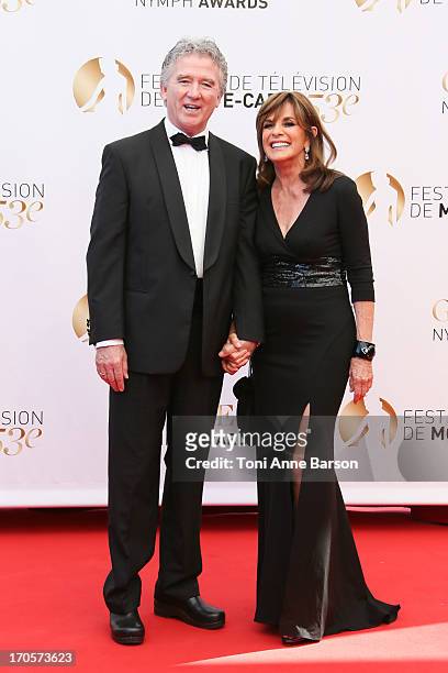 Patrick Duffy and Linda Gray attends the closing ceremony of the 53rd Monte Carlo TV Festival on June 13, 2013 in Monte-Carlo, Monaco.