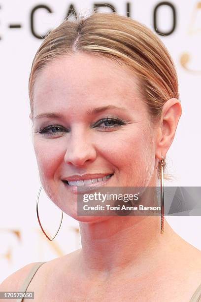 Sharon Case attends the closing ceremony of the 53rd Monte Carlo TV Festival on June 13, 2013 in Monte-Carlo, Monaco.