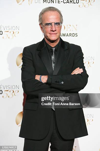 Christophe Lambert attends the closing ceremony of the 53rd Monte Carlo TV Festival on June 13, 2013 in Monte-Carlo, Monaco.