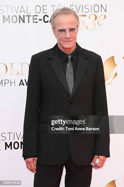 Christophe Lambert attends the closing ceremony of the 53rd Monte Carlo TV Festival on June 13, 2013 in Monte-Carlo, Monaco.