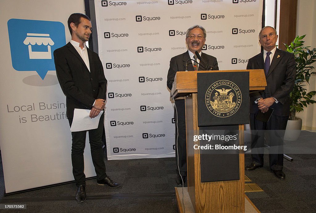 Mayor Edwin Lee And Twitter Co-Founder Jack Dorsey Hold A Press Conference