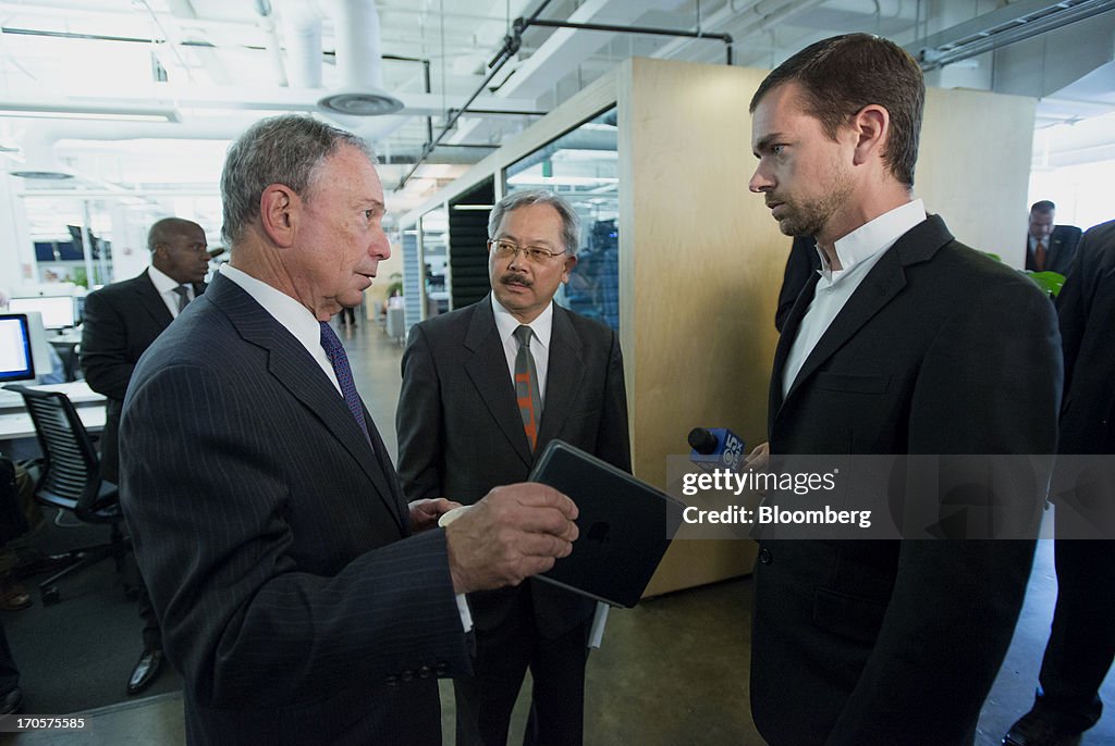 Mayor Edwin Lee And Twitter Co-Founder Jack Dorsey Hold A Press Conference