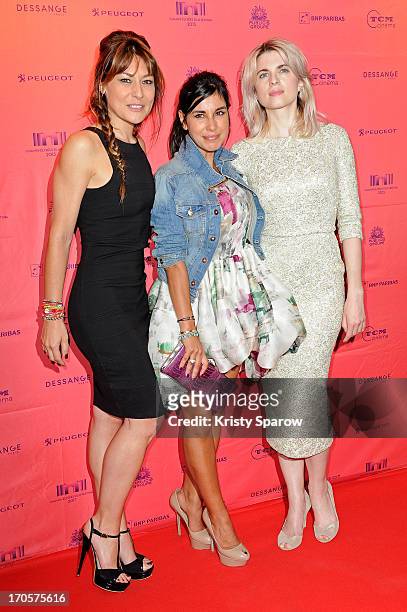 Shirley Bousquet, Reem Kherici and Cecile Cassel attend the 'Paris A Tout Prix' premiere as part of The Champs Elysees Film Festival 2013 at UGC...