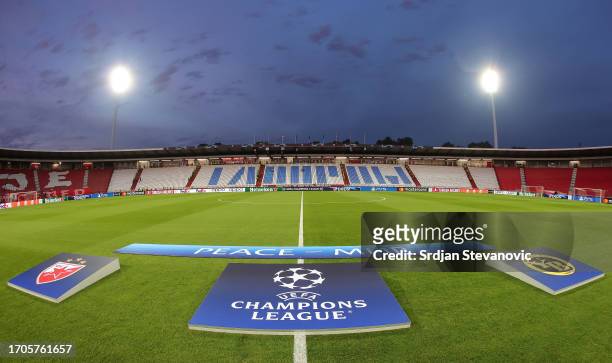 General overview of the stadium Rajko Mitic prior to the UEFA Champions League match between FK Crvena Zvezda and BSC Young Boys at Stadion Rajko...