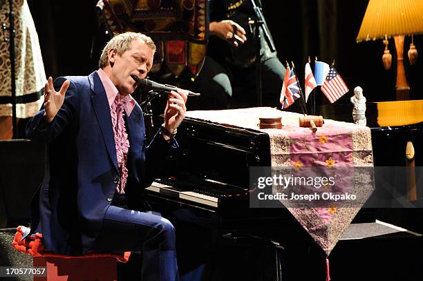 Hugh Laurie performs at Hammersmith Apollo on June 14, 2013 in London, England.