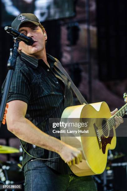 Rodney Atkins performing with Rodney Atkins at Red Rocks Amplitaheater in Morrison, Colorado on June 6, 2013.