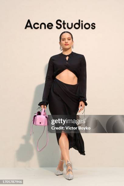 Rosalia attends the Acne Studios Womenswear Spring/Summer 2024 show as part of Paris Fashion Week on September 27, 2023 in Paris, France.