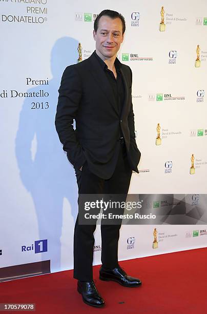 Stefano Accorsi attends the David di Donatello Ceremony Awards at Dear on June 14, 2013 in Rome, Italy.